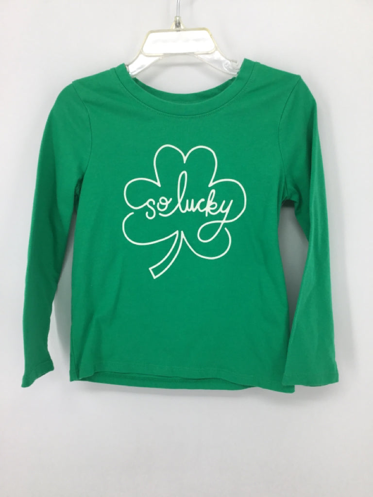 Cat & Jack Child Size 4 Green St Patricks T-Shirt