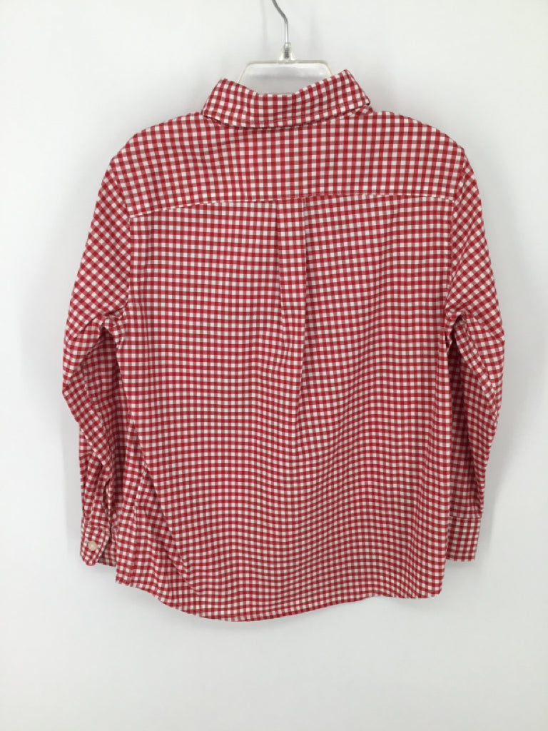 vineyard vines Child Size 5 Red Gingham Shirt - boys