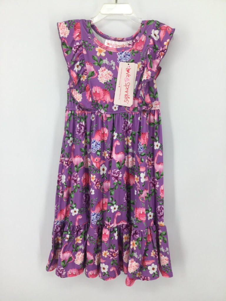 Love & Sprinkles Child Size 7 Purple Dress - girls