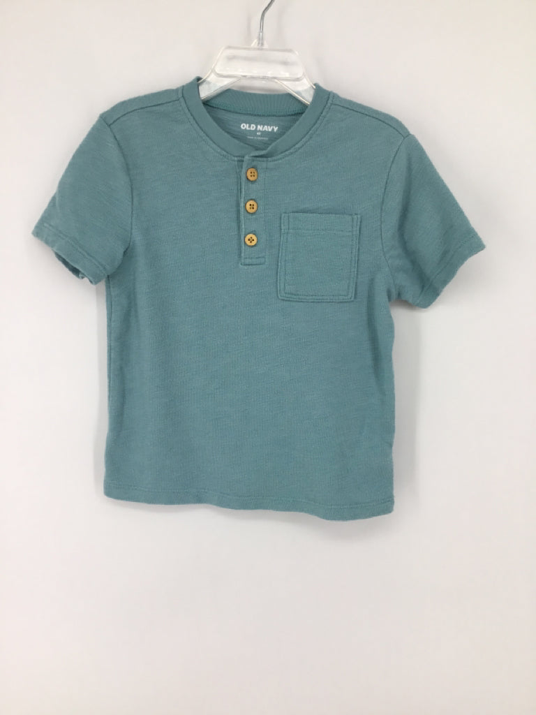 Old Navy Child Size 4 Blue Solid Shirt - boys