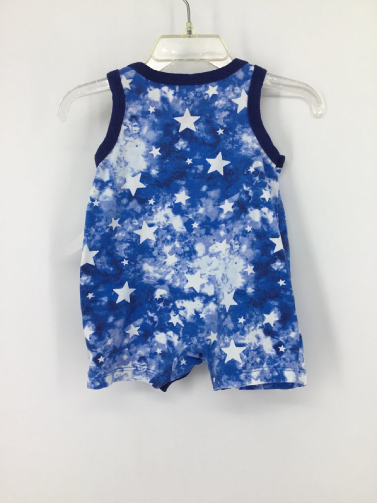 Cat & Jack Child Size 3-6 Months Blue Stars & Stripes Outfit