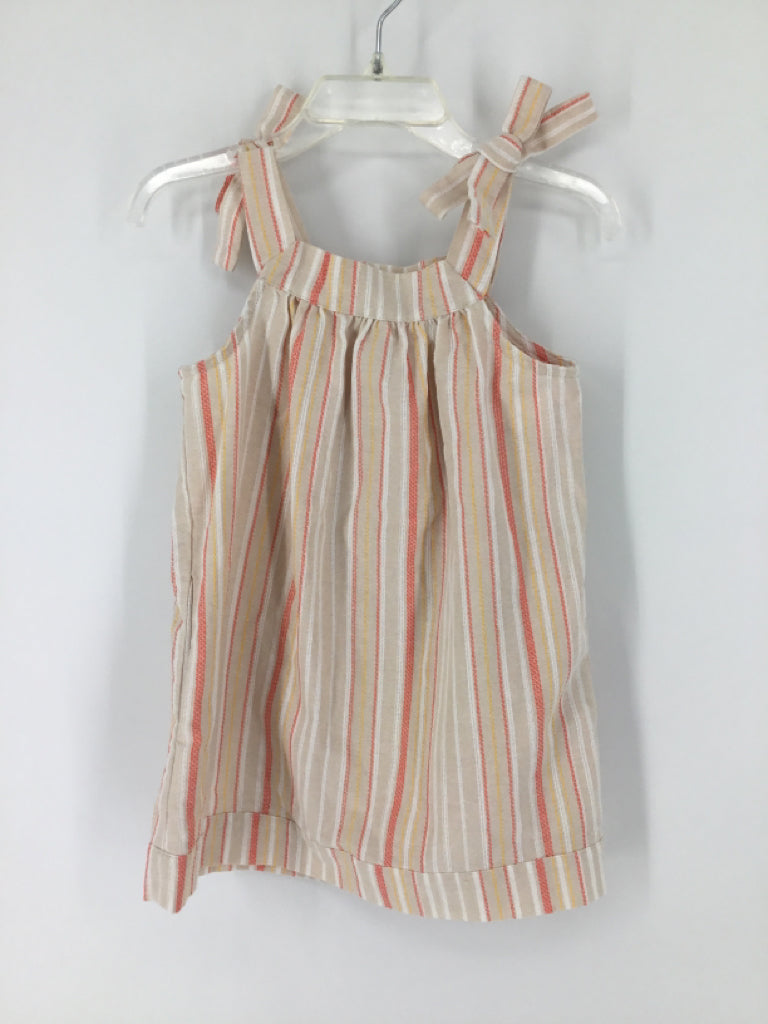 Copper Key Child Size 2 Tan Dress - girls
