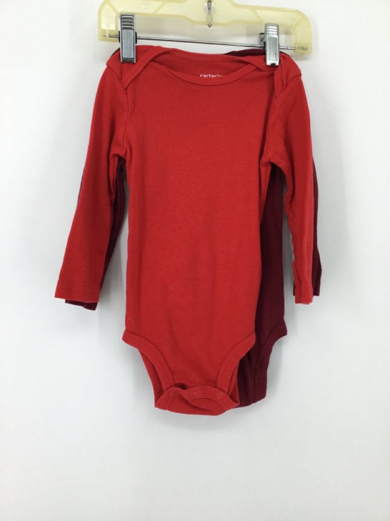 Carter's Child Size 18 Months Burgundy Onesie