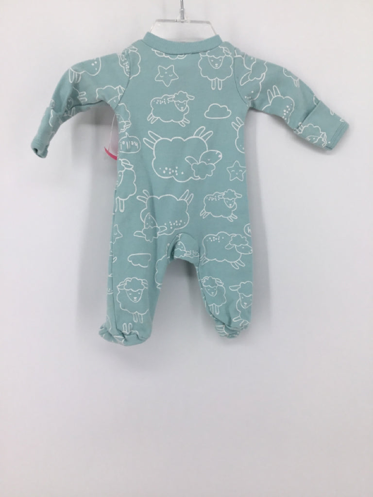 Carter's Child Size Preemie Blue Sleepers