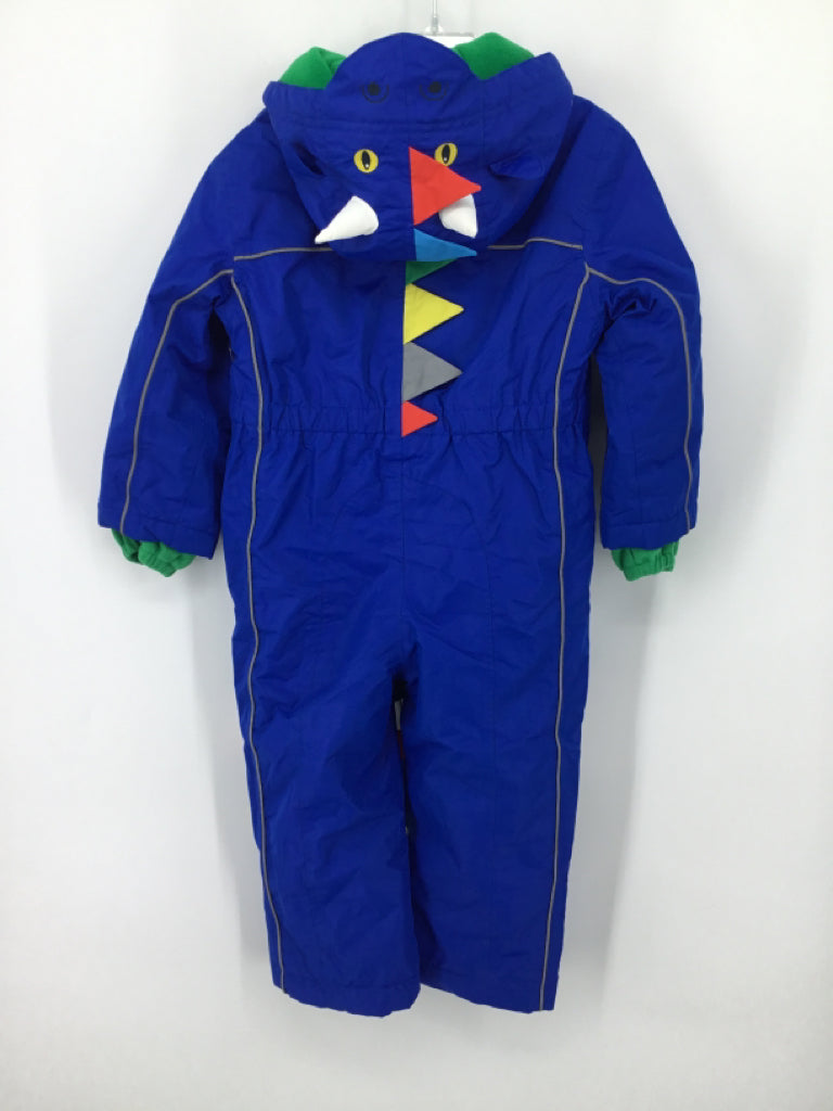 Mini Boden Child Size 3 Blue Solid Outerwear - boys