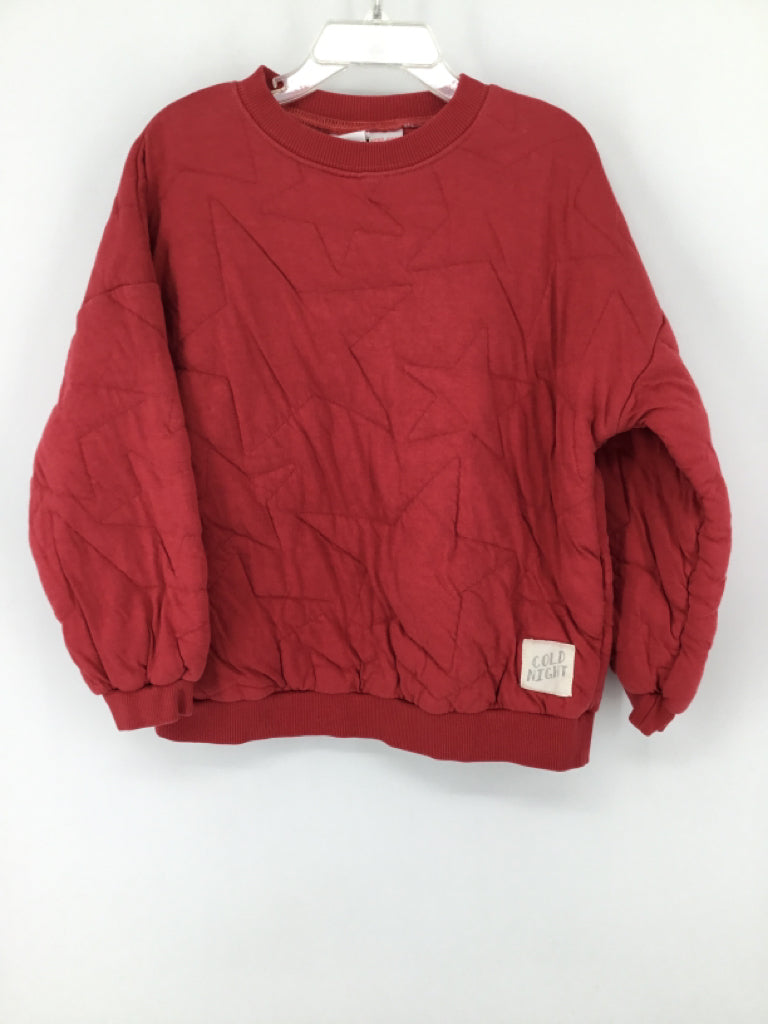 Zara Child Size 4 Red Sweatshirt - girls