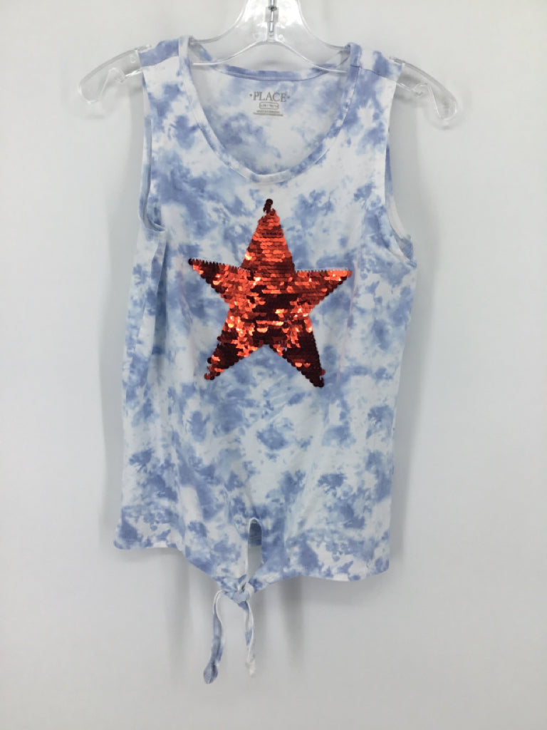 Childrens Place Child Size 10 Blue Stars & Stripes Tank Top