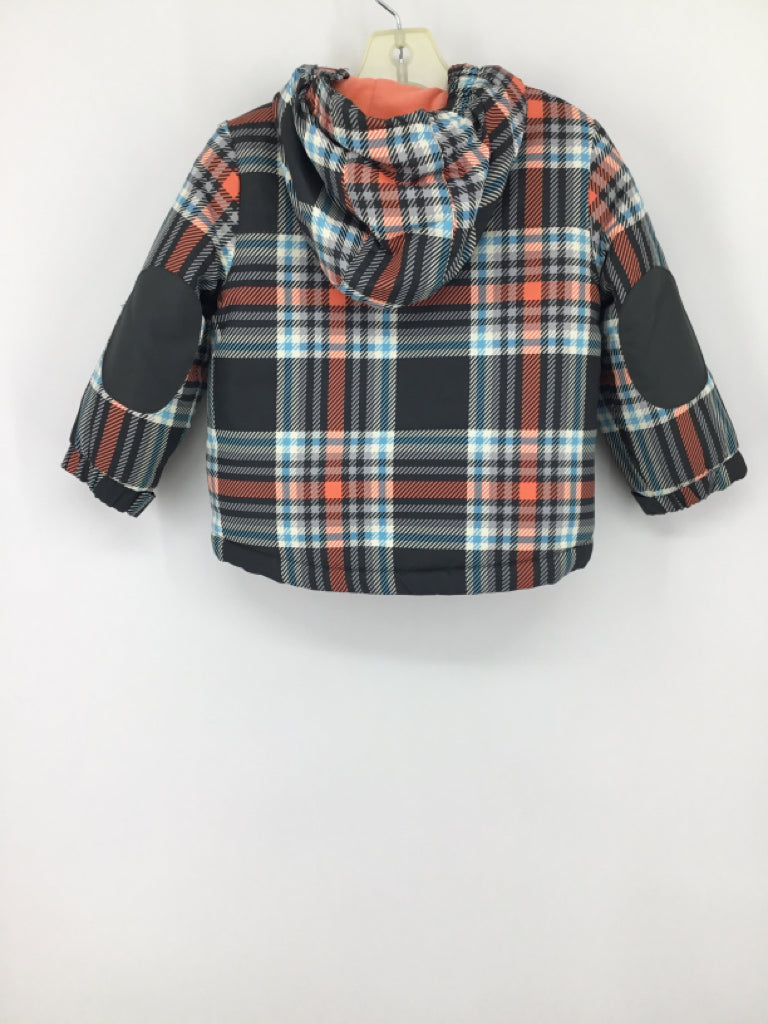 Cat & Jack Child Size 2 Gray Plaid Outerwear - boys