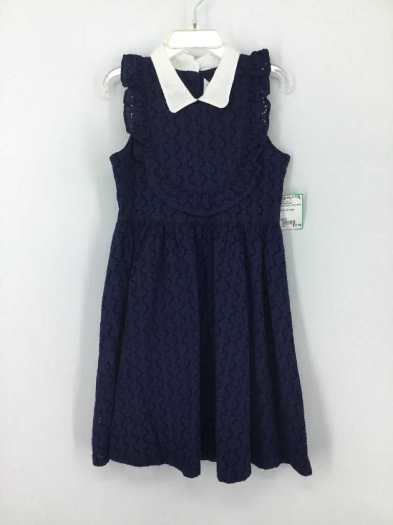 Janie and Jack Child Size 6 Navy Dress - girls