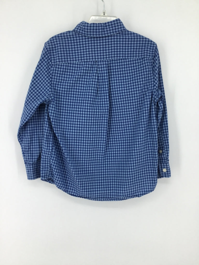 vineyard vines Child Size 5 Blue Gingham Shirt - boys
