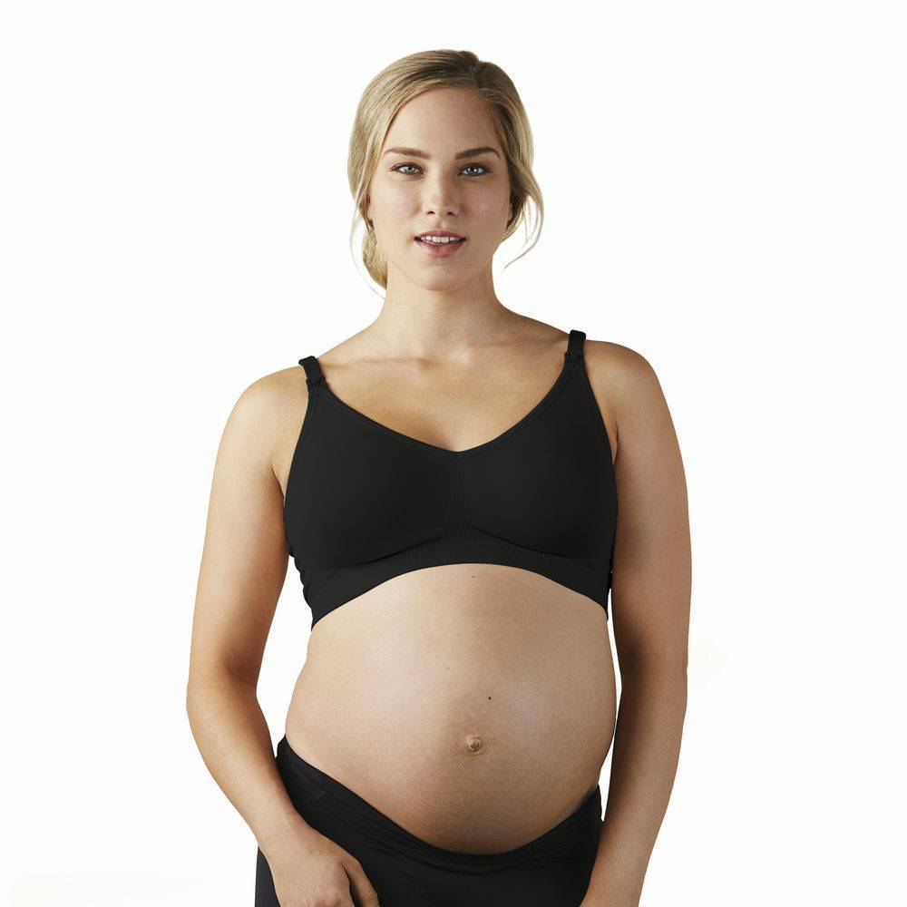 Bravado Designs Body Silk Seamless Full Cup Bra Size X-Large FC Black Wireless