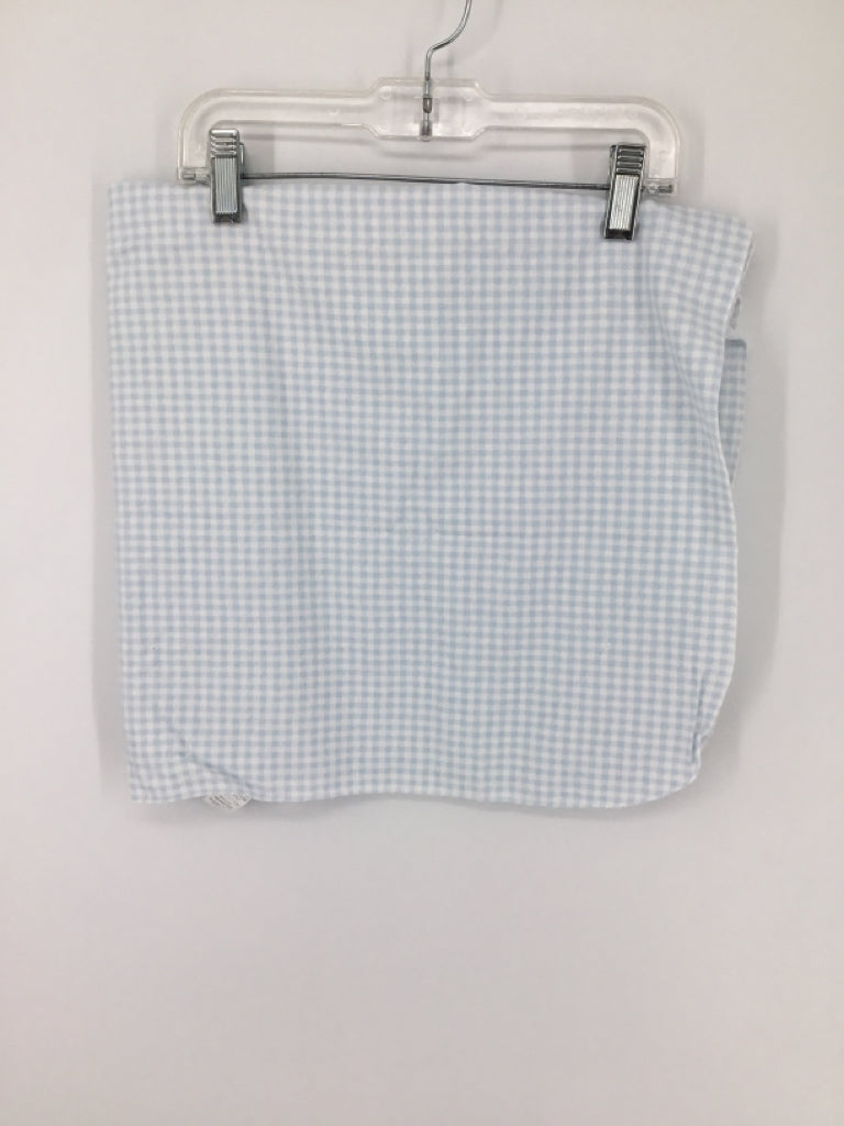 brandless Blue Gingham Blanket