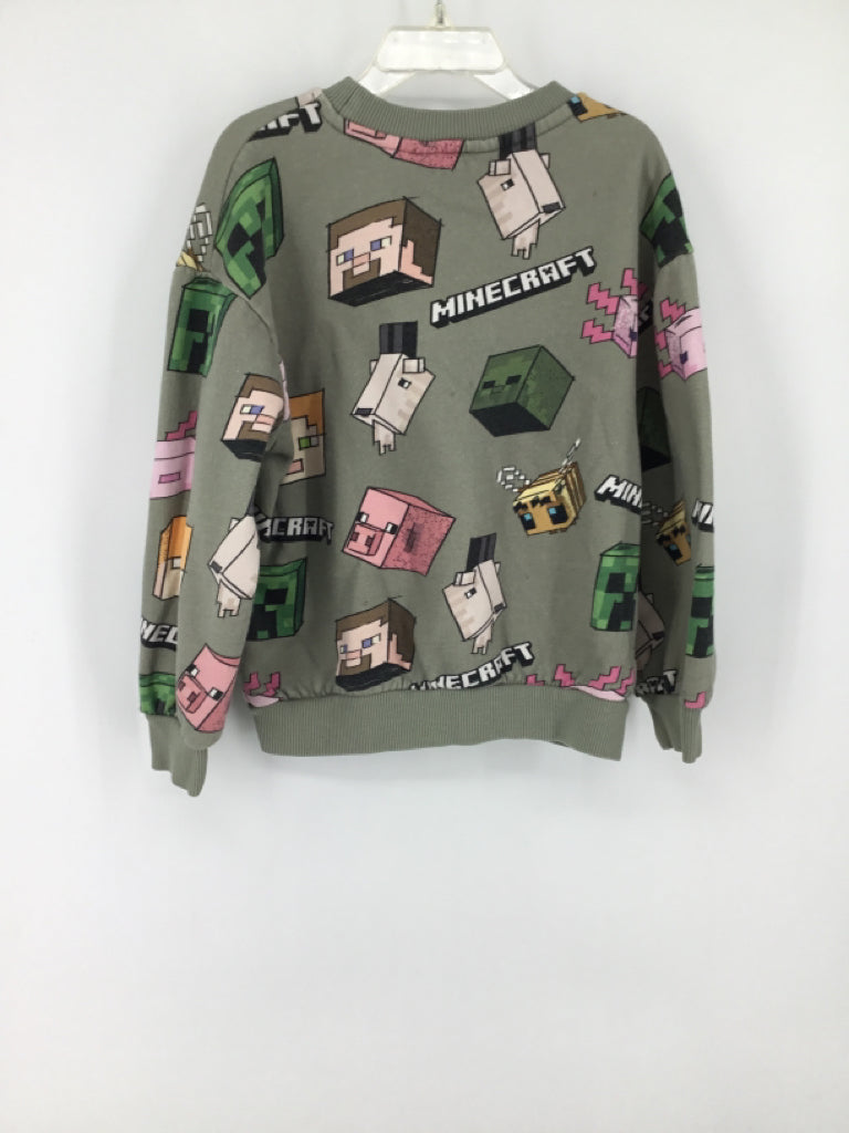 H & M Child Size 6 Green Character Sweatshirt - boys