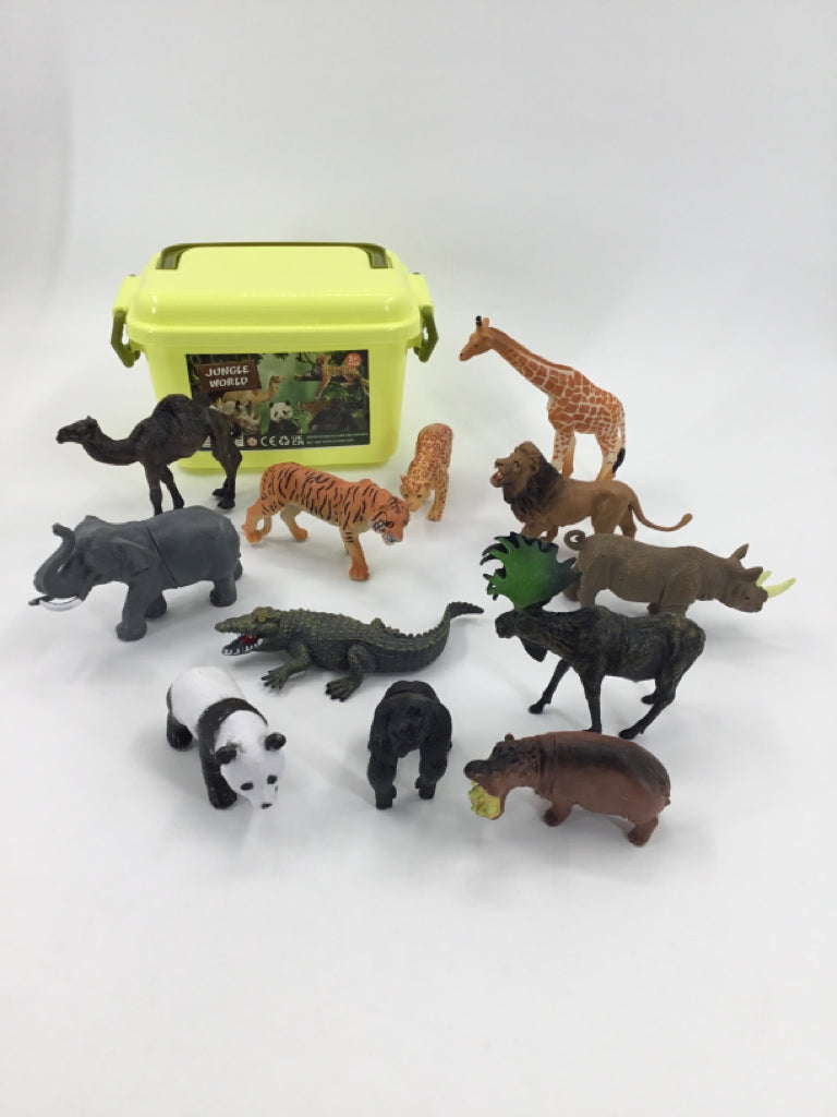Jungle World Safari Animal Toys - 12 pcs