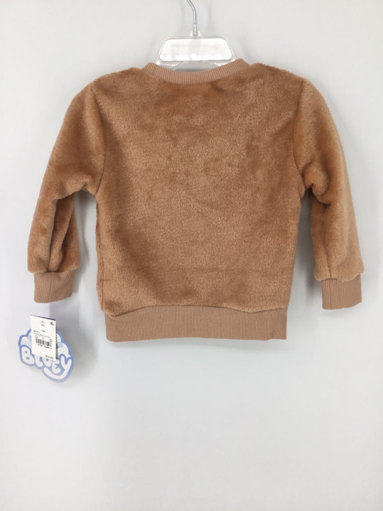 Bluey Child Size 12 Months Tan Christmas Sweatshirt