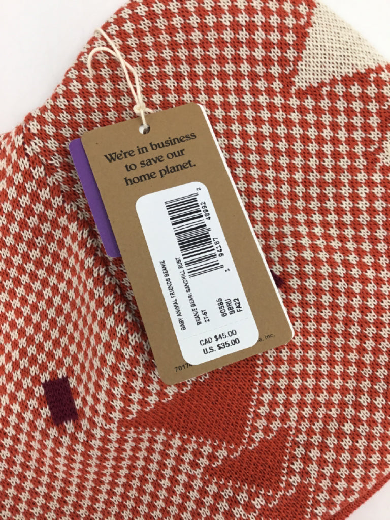 Patagonia Child Size 2 Orange Animal Print Hats - boys