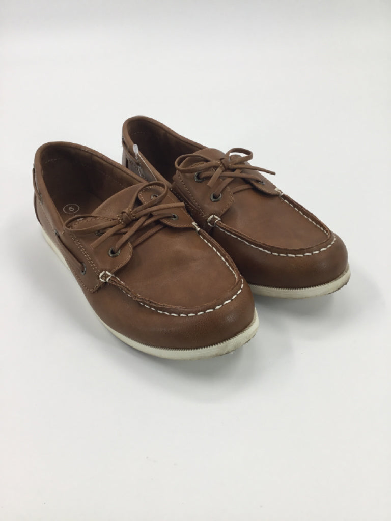Cat & Jack Child Size 5 Youth Brown Dress Shoes
