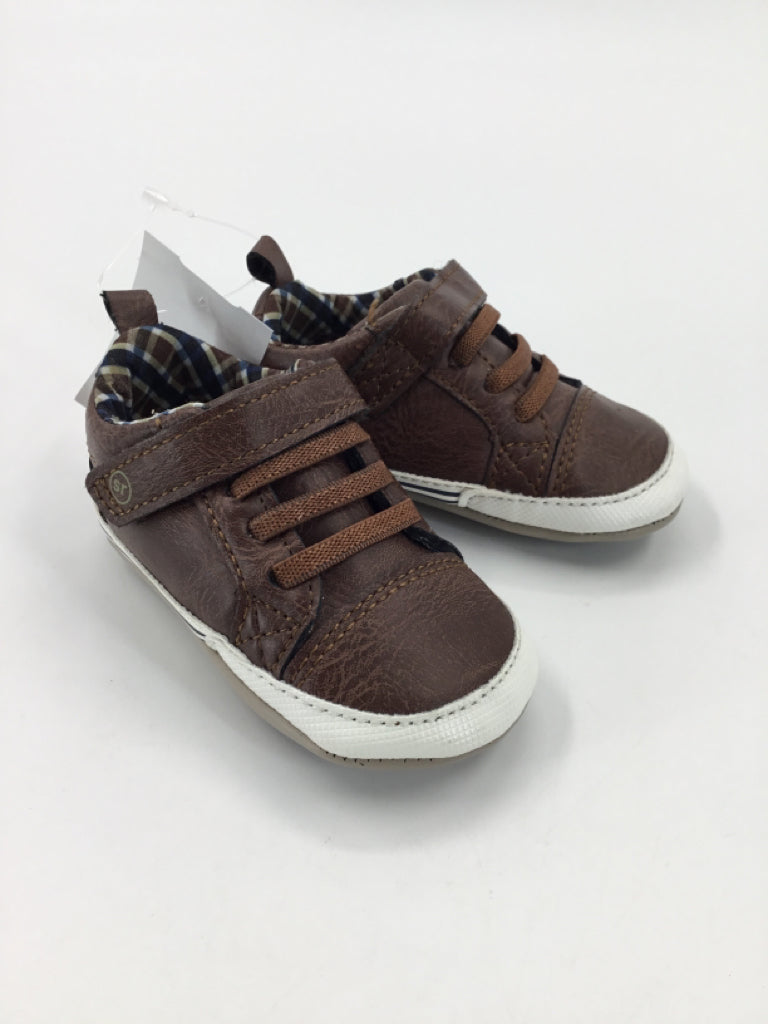 Surprize by Stride Rite Child Size 3 Toddler Brown Baby/Walker Shoes