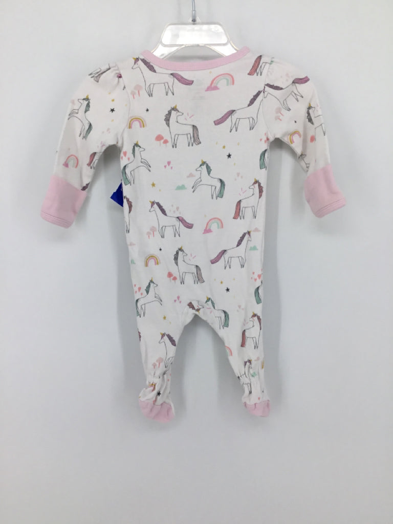 cloud island Child Size 0-3 Months Pink Sleepers