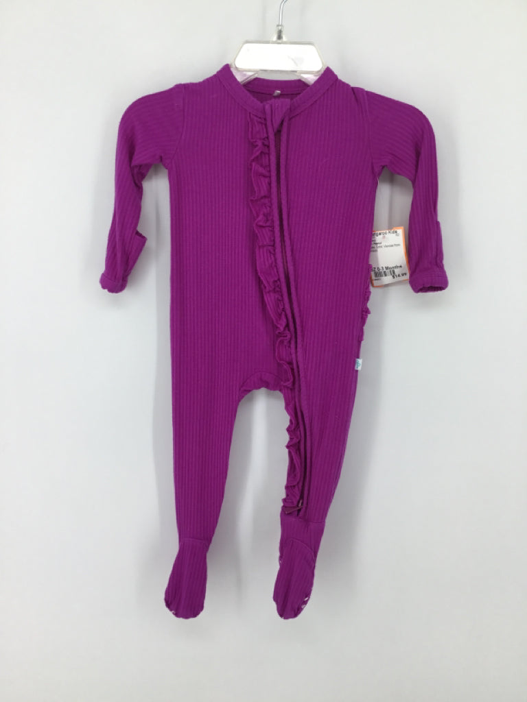 Posh Peanut Child Size 0-3 Months Purple Sleepers