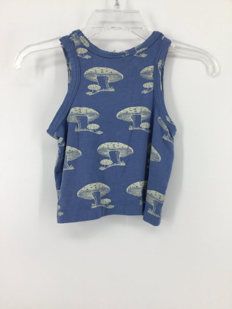 Kate Quinn Organics Child Size 3-6 Months Blue Tank top - girls