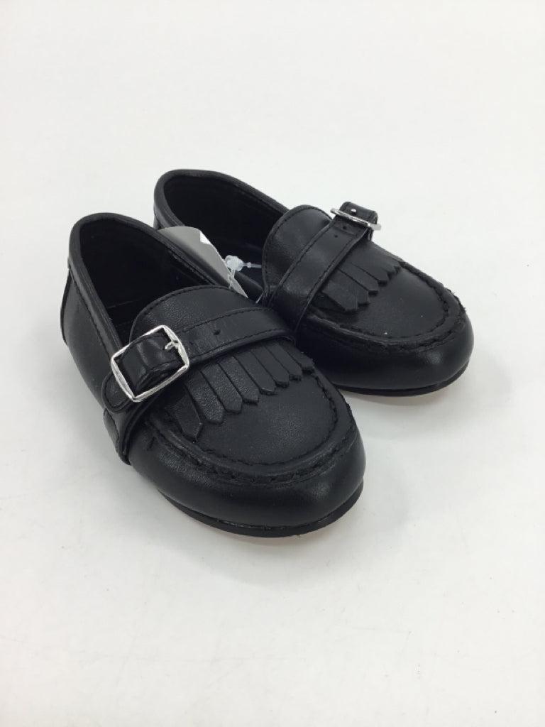 Janie and Jack Child Size 6 Toddler Black Dress Shoes