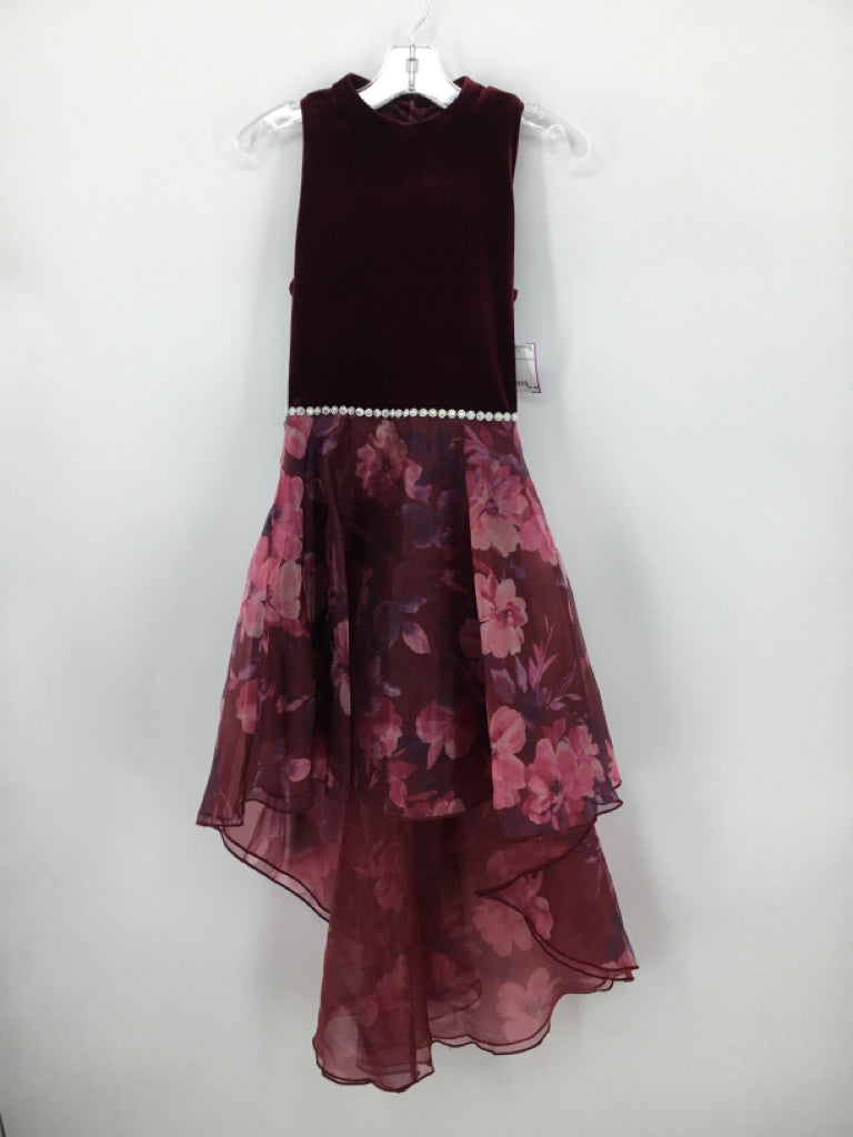 Speechless Child Size 8 Burgundy Dress - girls