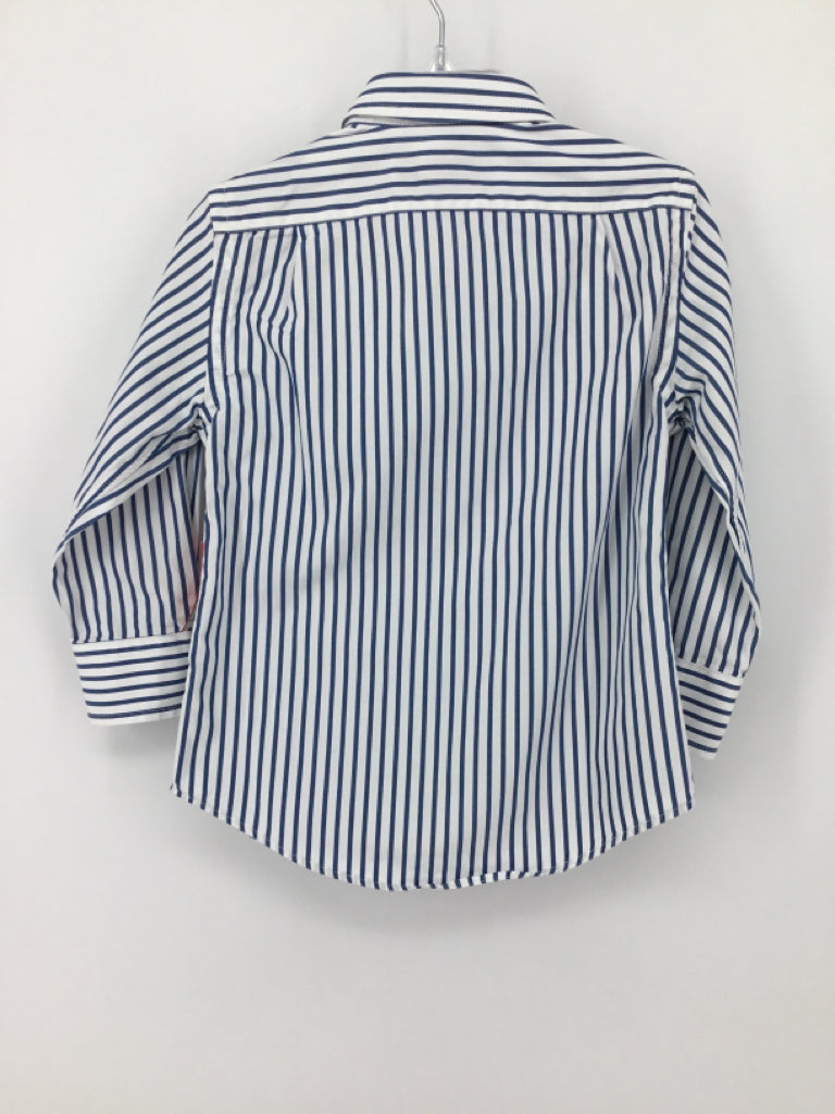 Crewcuts Child Size 3 Blue Stripe Shirt - boys