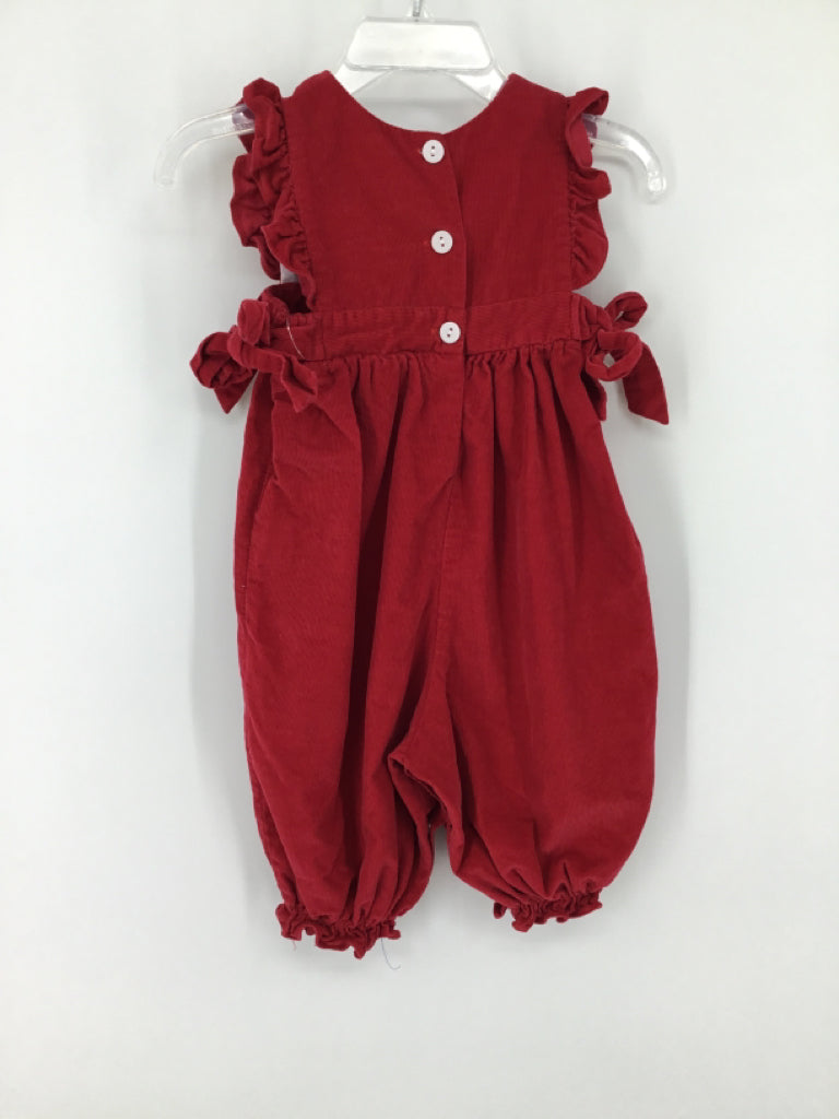 b Bella Bliss Child Size 6 Months Red Outfit - girls