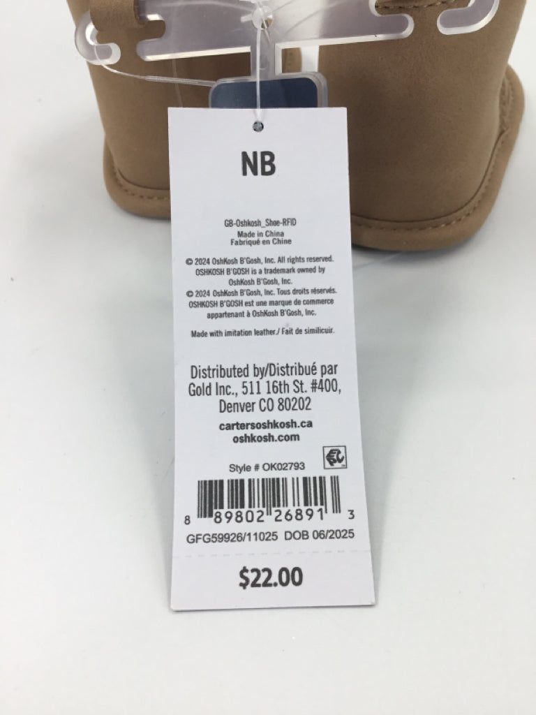 baby B'gosh Child Size 0 Months Tan Baby/Walker Shoes