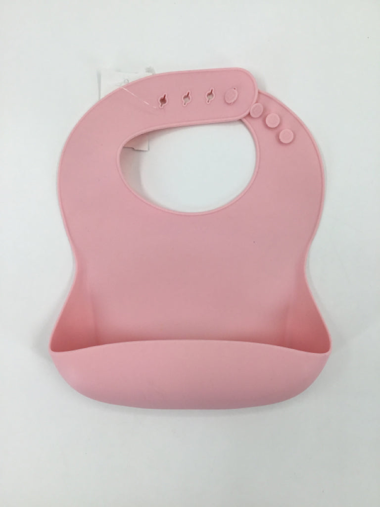Pink One-Size Silicone Bib