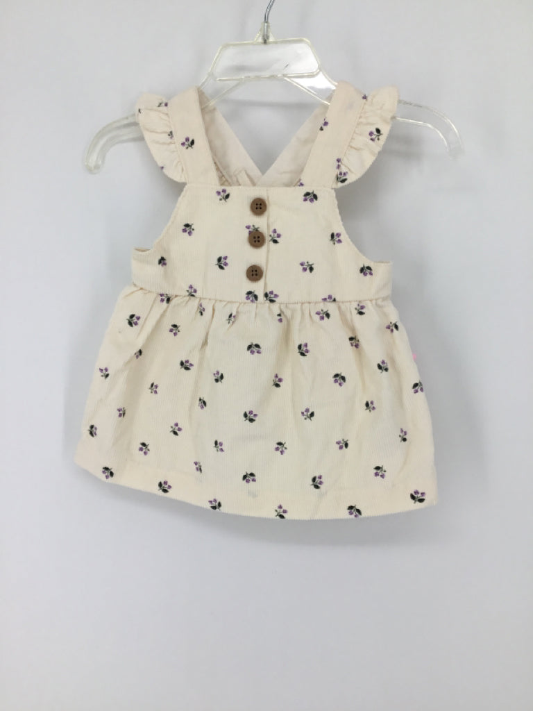 Carter's Child Size 3 Months Cream Dress - girls