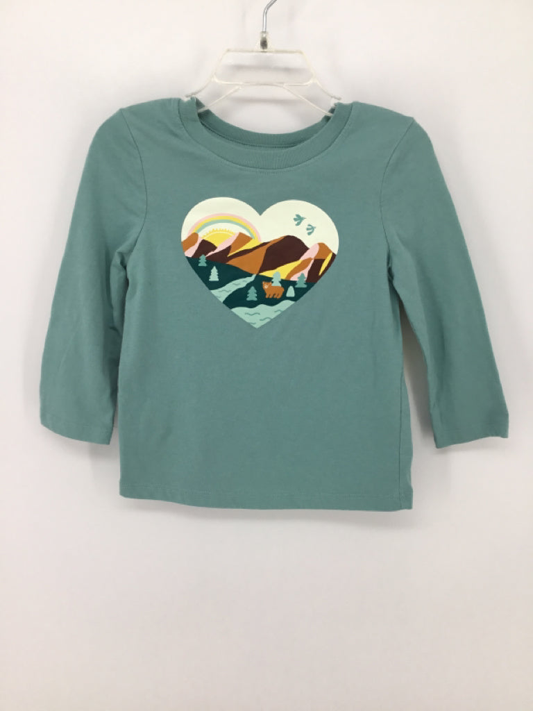 Cat & Jack Child Size 2 Blue T-shirt - girls