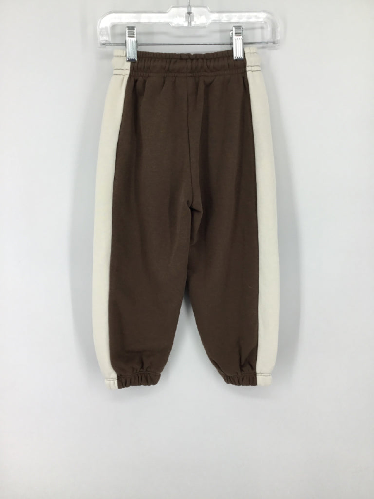Zara Child Size 4 Brown Solid Sweatpants - boys