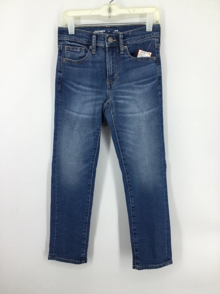 Old Navy Child Size 8 Blue Solid Jeans - boys