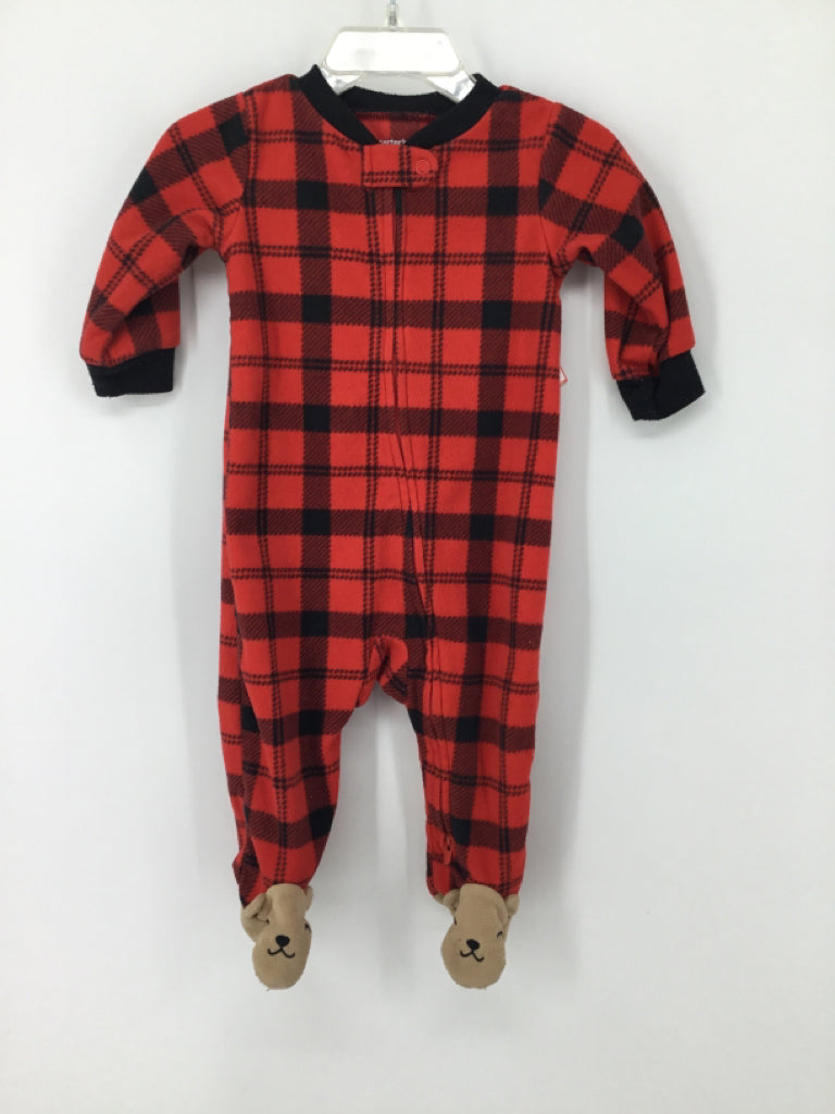 Carter's Child Size 6 Months Red Sleepers