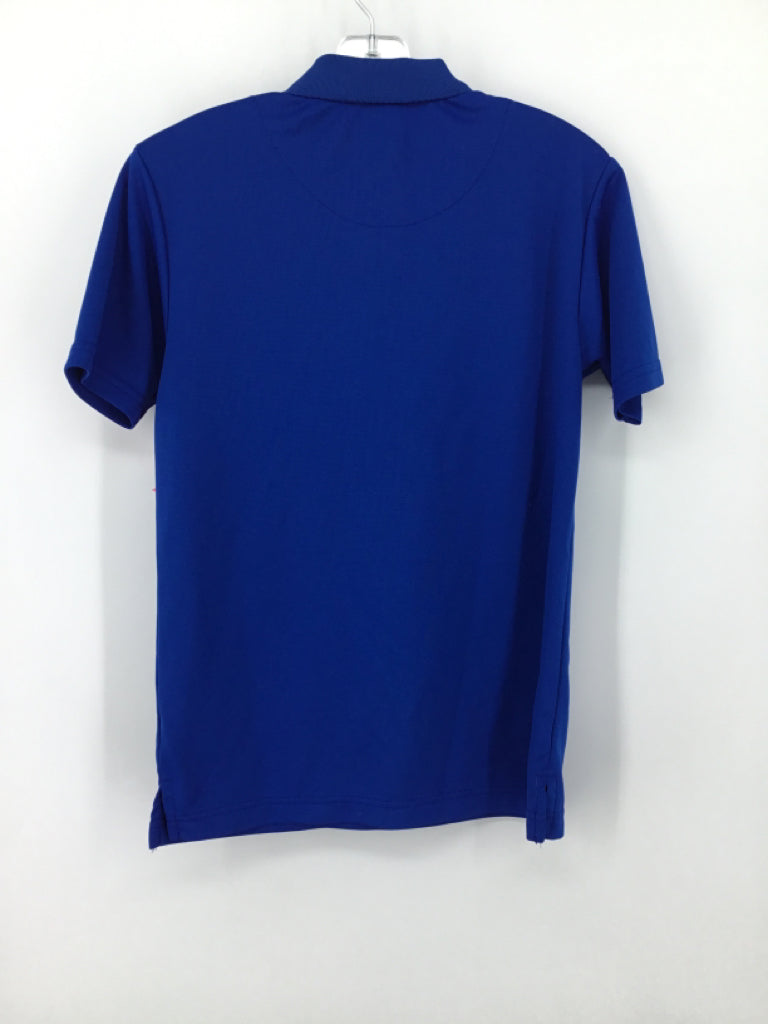 Chaps Child Size 10 Blue Solid Shirt - boys