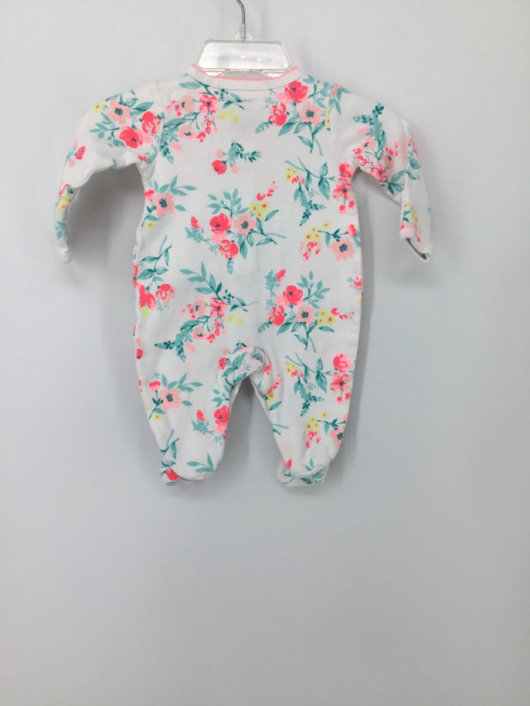 Carter's Child Size Newborn White Sleepers