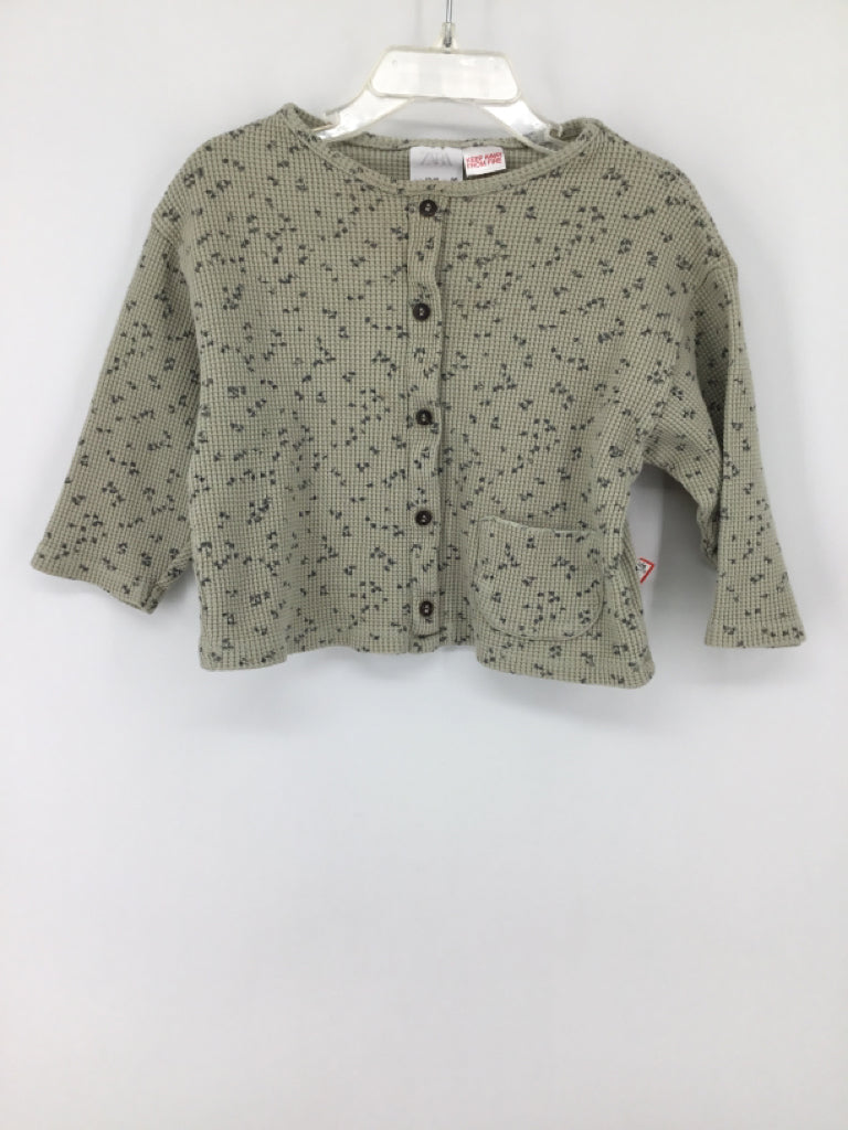 Zara Child Size 12-18 Months Green Shirt - girls
