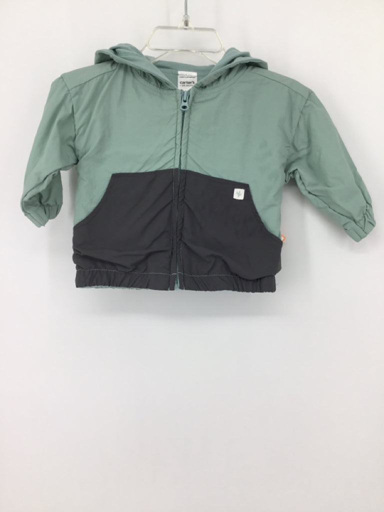 Just One You Made by Carters Child Size 3 Months Blue Solid Jacket - boys