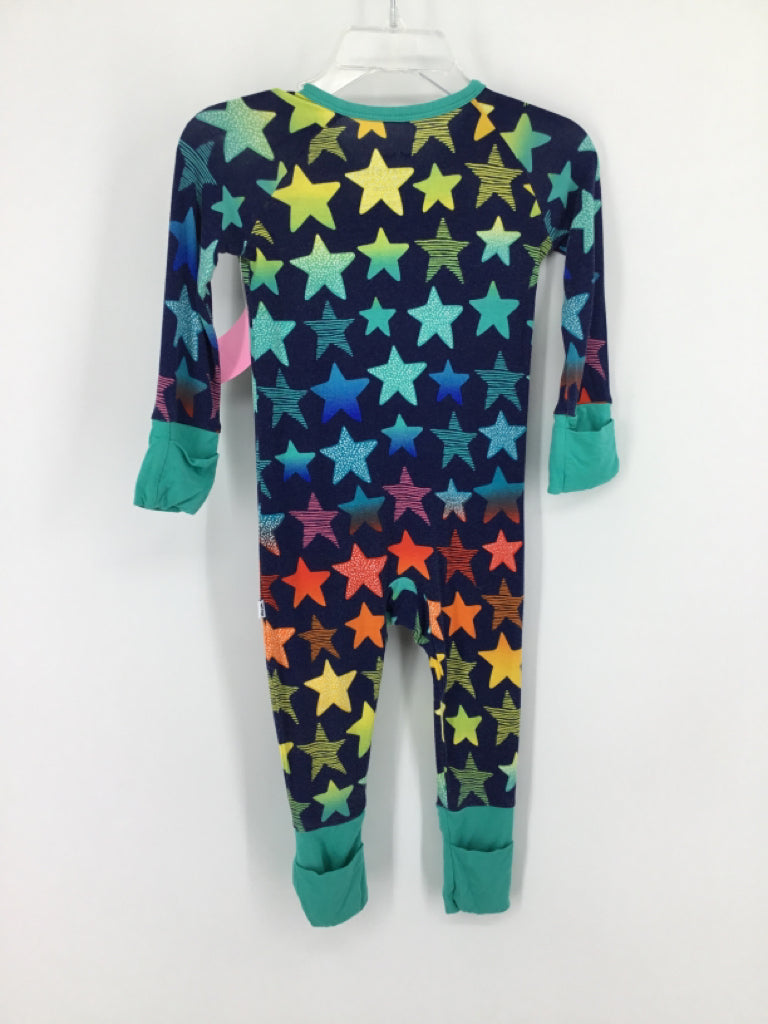 Little Sleepies Child Size 3-6 Months Blue Pajamas - girls