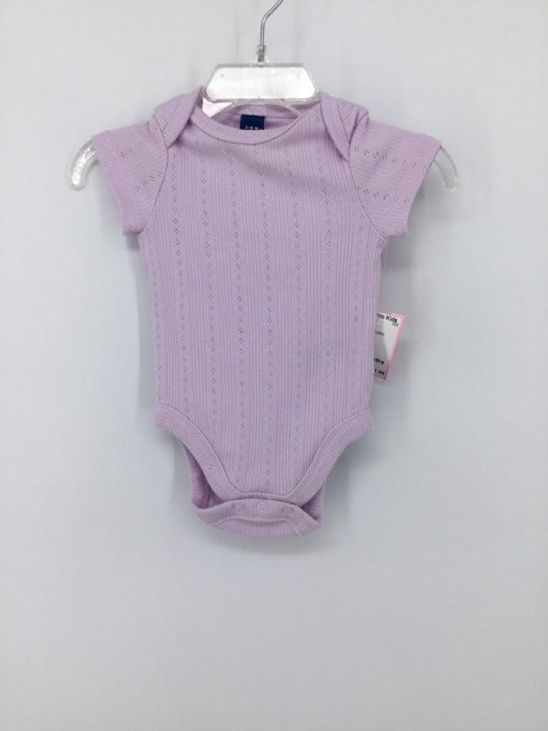Old Navy Child Size 3-6 Months Purple Onesie