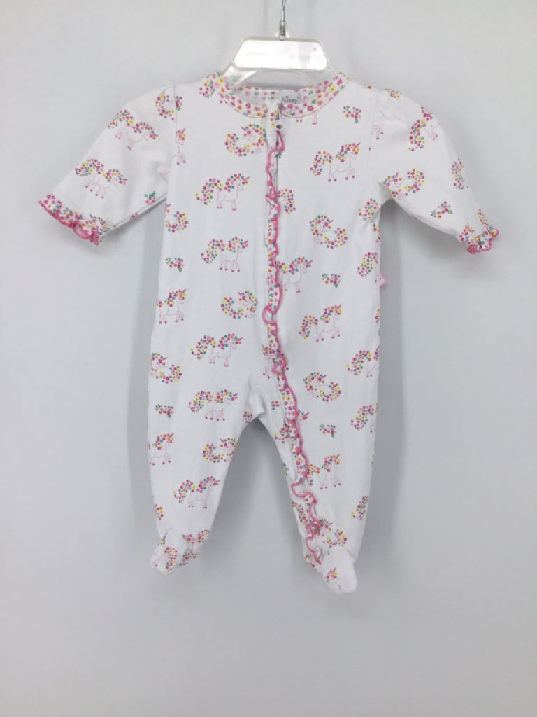Kissy Kissy Child Size 0-3 Months White Sleepers