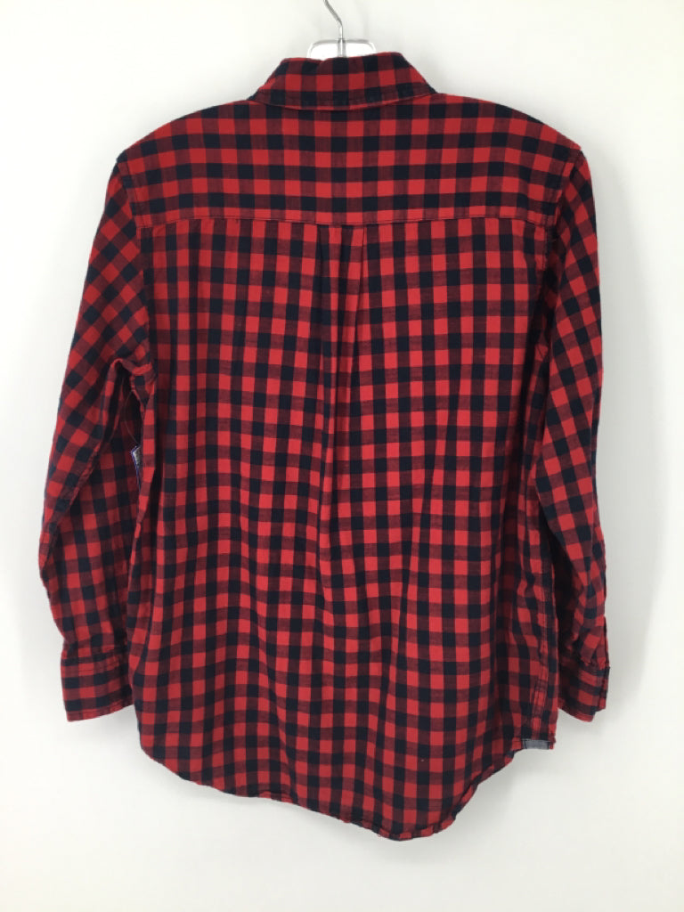 Gap Kids Child Size 8 Red Gingham Shirt - boys