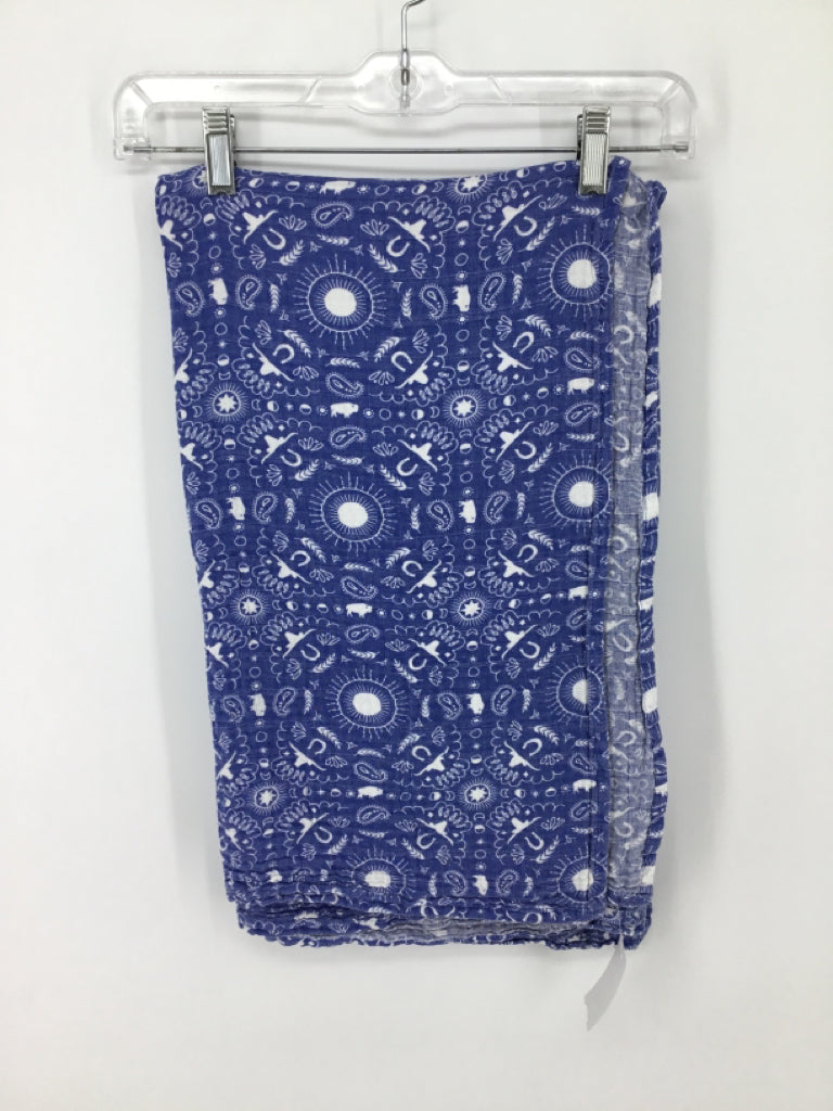 Blue Print Muslin Blanket