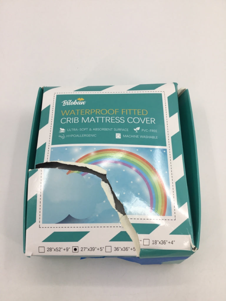 Biloban Gray Wayerproof Crib Mattress Cover