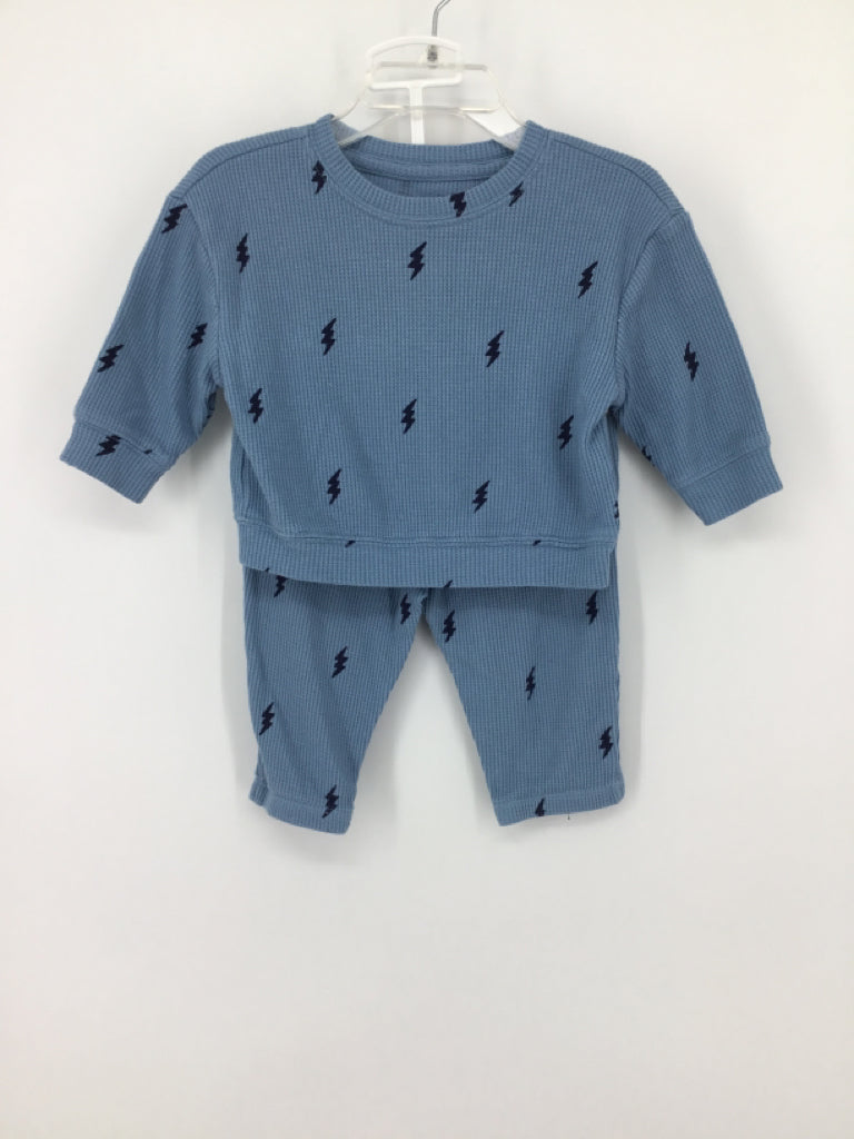 Cat & Jack Child Size 3-6 Months Blue Print Outfit - boys