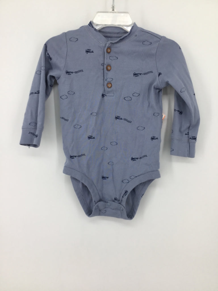 Just One You Made by Carters Child Size 18 Months Blue Onesie
