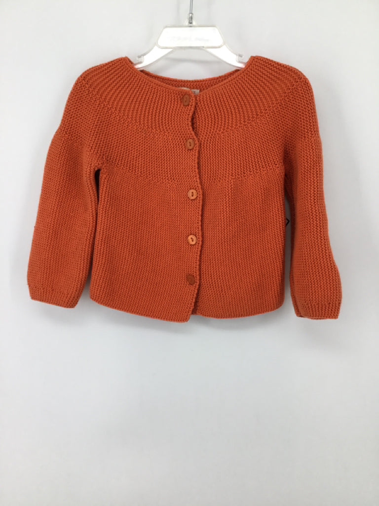 Minora Child Size 18 Months Orange Sweater - girls