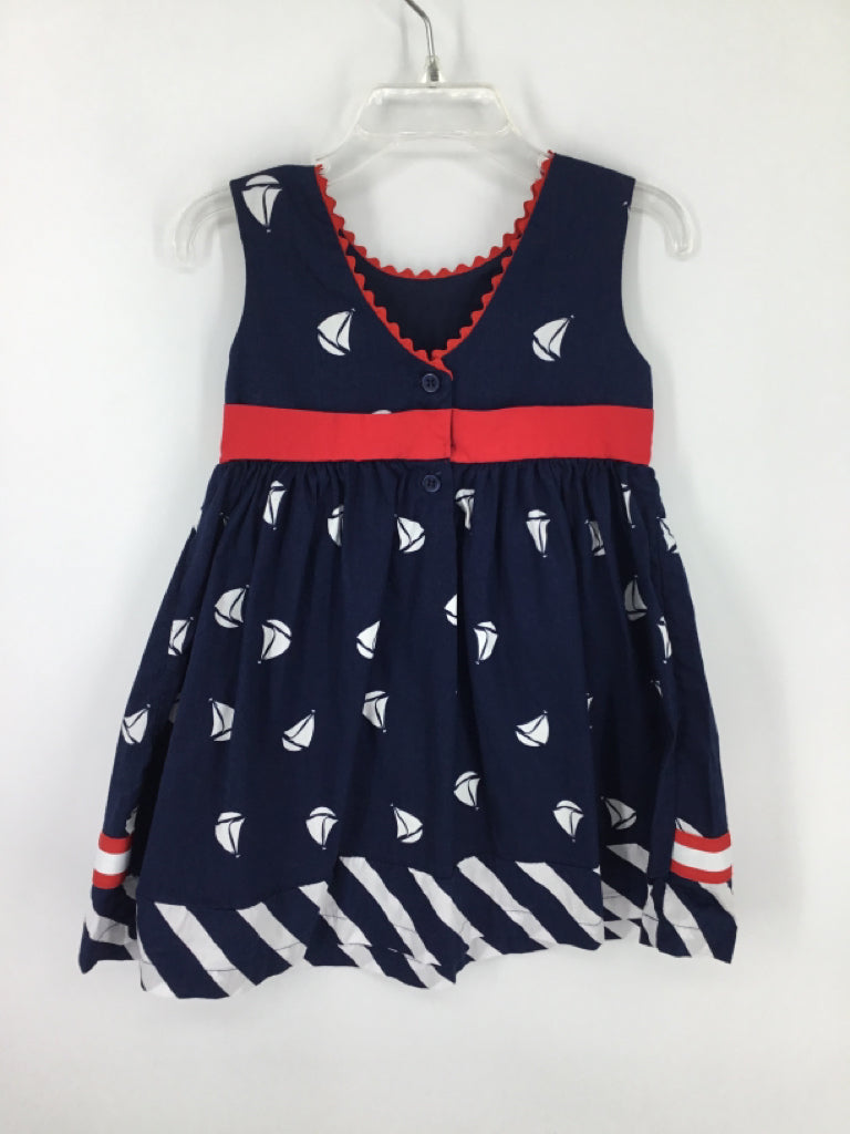 Blueberi Boulevard Child Size 3 Navy Dress - girls